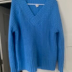 A.N.A. Vibrant Blue V-Neck Sweater